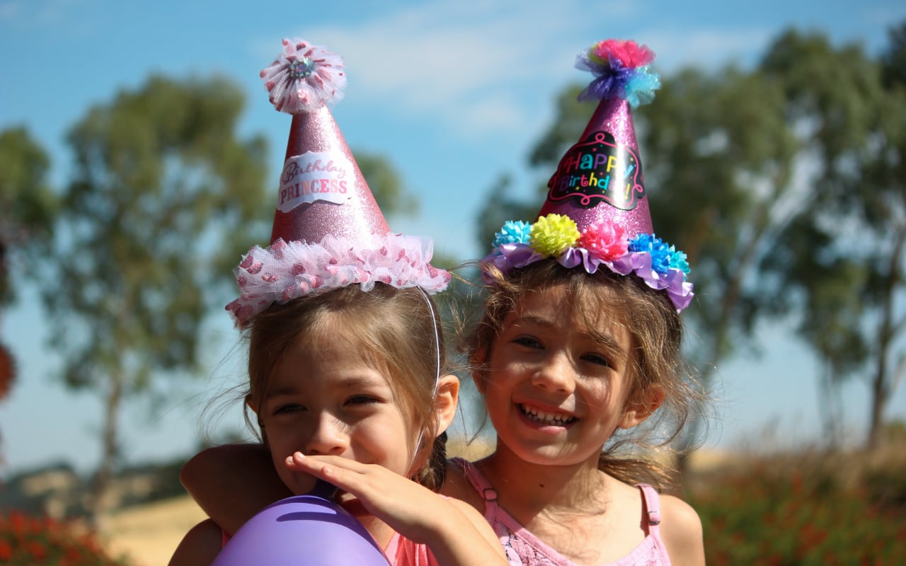 Little girls at Birthday Party